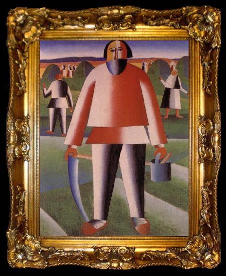 framed  Kasimir Malevich Harvestman, ta009-2
